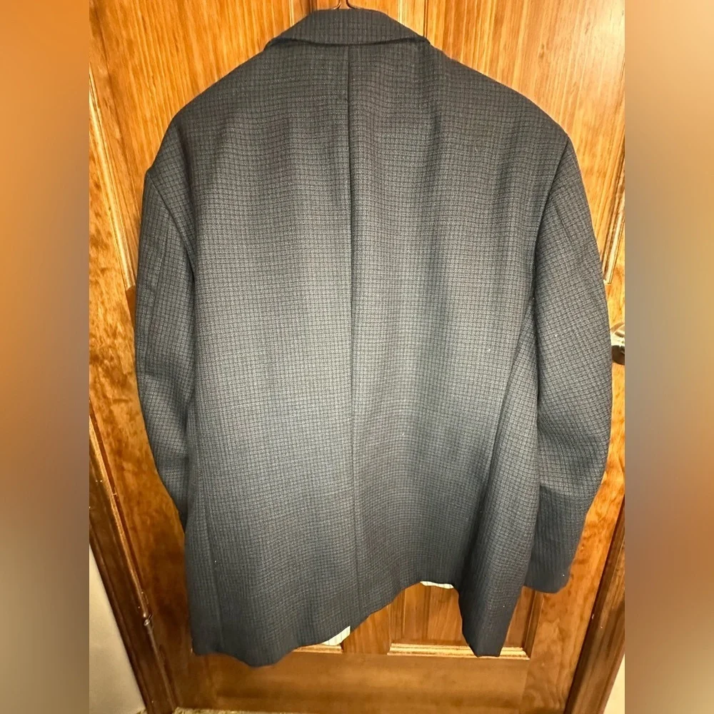 Mens Haggar Three Button Blazer Suit Top Size 44R